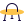 UFO spaceship with three legs support layout icon