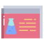 Laboratory Beaker And Document icon