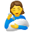 Woman Feeding Baby icon