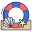 Swimming Ring And Shells icon