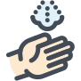 Blow hand icon