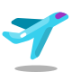 airplane take-off icon