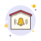 secured by-alarm-system icon