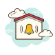 secured by-alarm-system icon