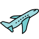 airplane take-off icon