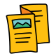 folded booklet icon