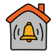 secured by-alarm-system icon