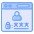 external login-online-learning-aficons-studio-blue-aficons-studio icon