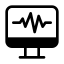 external cardiogram-medical-anggara-glyph-anggara-putra icon