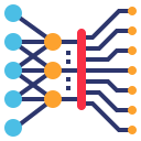 external deep-learning-artificial-intelligence-becris-lineal-color-becris icon