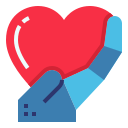 external heart-artificial-intelligence-becris-lineal-color-becris icon