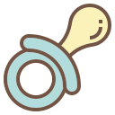 external pacifier-baby-becris-lineal-color-becris icon