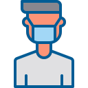 external man-avatar-avatar-wear-a-mask-berkahicon-lineal-color-berkahicon-2 icon