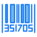 external barcode-shipping-and-logistic-creatype-blue-field-colourcreatype icon