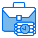 external briefcas-crime-and-law-creatype-blue-field-colourcreatype-2 icon