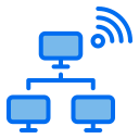 external lan-internet-of-things-creatype-blue-field-colourcreatype icon