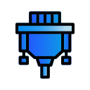 external adapter-electonic-and-appliance-creatype-filed-outline-colourcreatype icon