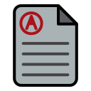 external document-science-education-filed-outline-creatype-filed-outline-colourcreatype icon