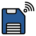 external save-internet-of-things-creatype-filed-outline-colourcreatype icon