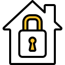 external house-and-lock-internet-security-dreamcreateicons-fill-lineal-dreamcreateicons icon