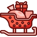 external sled-christmas-dreamcreateicons-outline-color-dreamcreateicons-2 icon