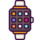 external smartwatch-time-and-date-dreamcreateicons-outline-color-dreamcreateicons-5 icon