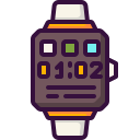 external smartwatch-time-and-date-dreamcreateicons-outline-color-dreamcreateicons-8 icon