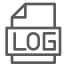 external log-file-types-dreamstale-lineal-dreamstale icon