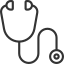 external stethoscope-medical-dreamstale-lineal-dreamstale-3 icon