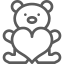 external teddy-bear-wedding-love-dreamstale-lineal-dreamstale icon