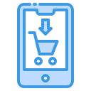 external add-to-cart-e-commerce-fauzidea-blue-fauzidea icon