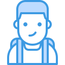 external student-avatar-fauzidea-blue-fauzidea icon