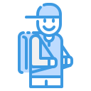 external student-back-to-school-fauzidea-blue-fauzidea icon