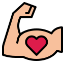 external biceps-health-fill-outline-pongsakorn-tan icon