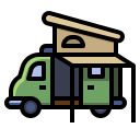 external camper-camping-fill-outline-fill-outline-pongsakorn-tan icon