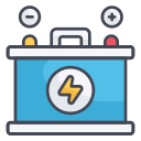 external Electronic-Battery-industry-filled-outline-design-circle icon