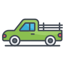 external Farm-Van-transpotation-filled-outline-design-circle icon