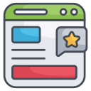 external Feedback-In-Web-support-filled-outline-design-circle icon