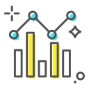 external Growth-Chart-startup-and-development-filled-outline-design-circle-2 icon