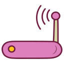 external Modem-data-filled-outline-design-circle icon