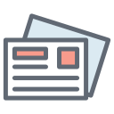 external Newspaper-seo-web-optimization-filled-outline-design-circle icon