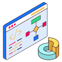 external Program-Algorithm-development-filled-outline-design-circle icon