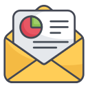 external mail-report-growth-marketing-filled-outline-design-circle icon