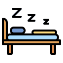 external bed-travel-filled-outline-satawat-anukul icon