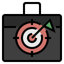 external Target-business-filled-outline-wichaiwi icon