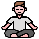 external calm-good-life-filled-outline-wichaiwi icon