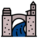 external european-european-cities-landmarks-filled-outline-wichaiwi-5 icon