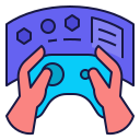 external gaming-metaverse-filled-outline-wichaiwi icon