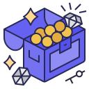 external treasure-gamefi-filled-outline-wichaiwi icon