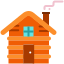 external cabin-winter-flat-amoghdesign icon